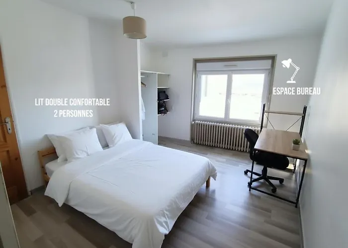 بيت للعطل L'escale Du Faubourg - Grande Maison Avec Bureaux Et Wifi *